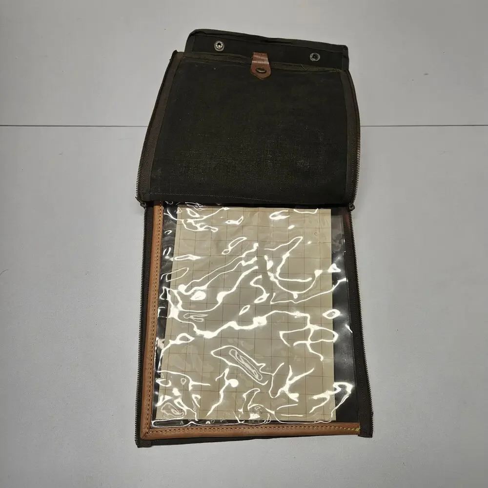 Vtg French Cycling Walking Travelling Map Case Bag Bike Pocket Pouch Messagener